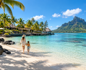 Family friendly beachfront resort and lagoon in Mauritius