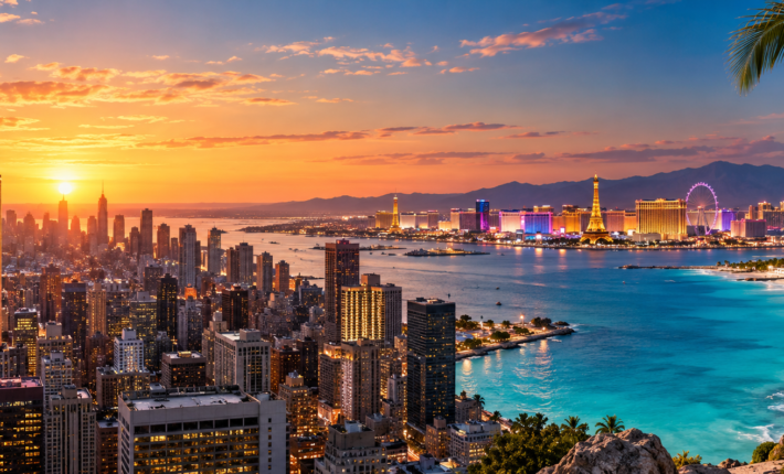 New York, Las Vegas and Cancun multi-centre holiday